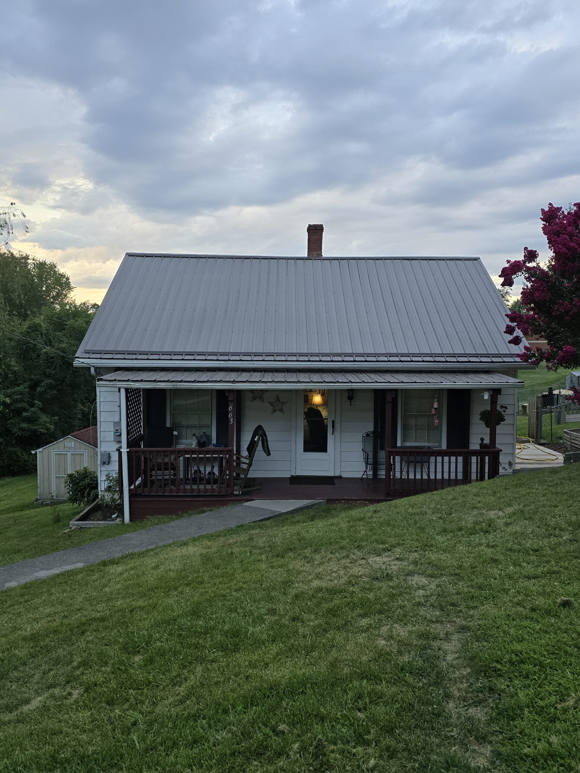 Shingle roof replacement on a two-story home in the Bristol, VA area